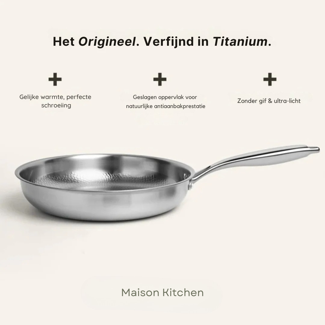 Titanium Gehamerde Pan Pro
