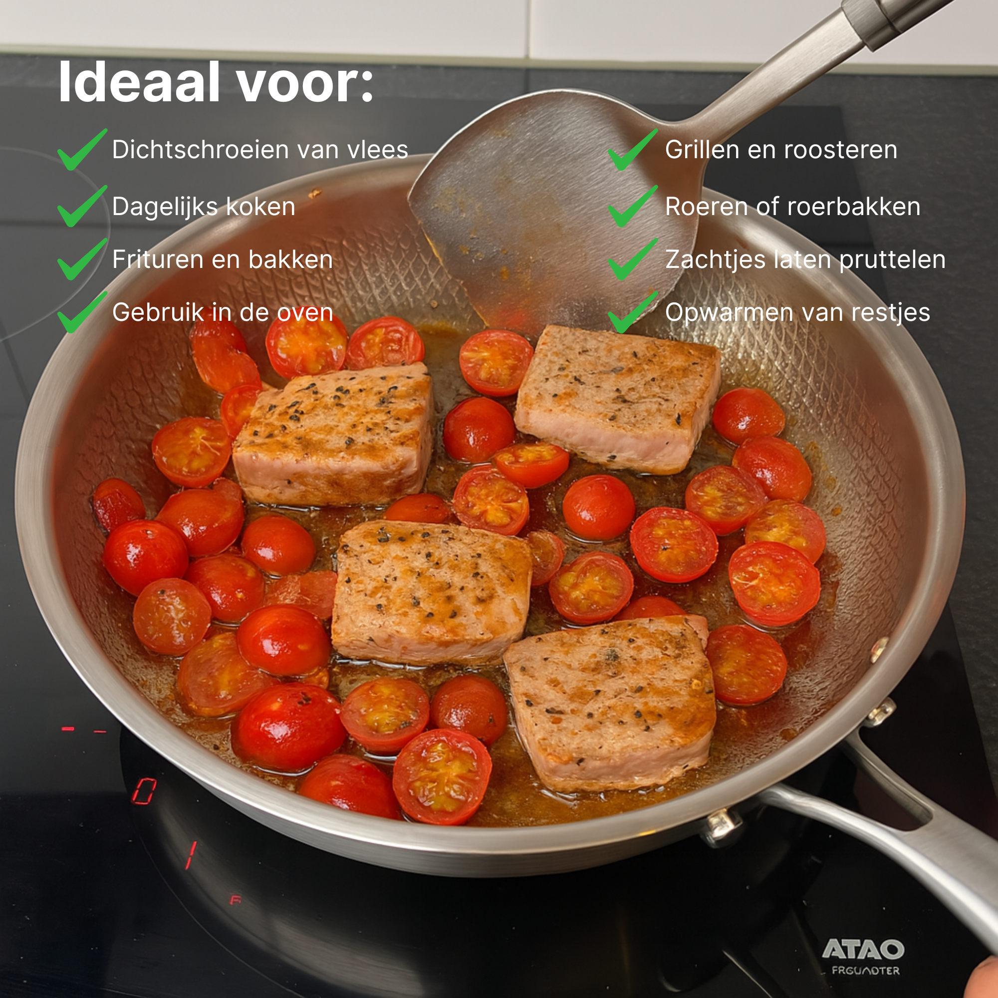 Titanium Gehamerde Pan Pro